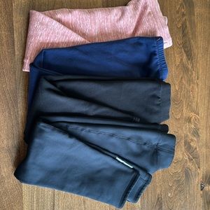 Set of 4 fleece lined leggings